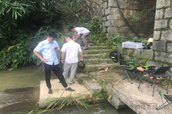 大禹技术部在闽清河道内测量ADCP的分层流速