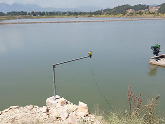大禹一体式超声波液位计应用于宁德市海水养殖闸口前后液位测量