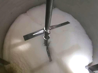 雷达液位计工业运用液体搅拌罐测量液位高度【大禹电子】