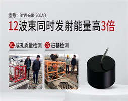 大禹电子桩基检测换能器、成孔质量检测仪换能器用于地下槽宽度、槽深度检测